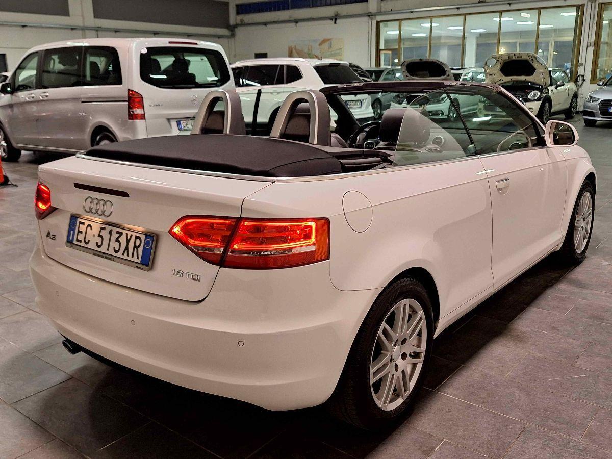 AUDI A3 Cabrio 1.6 TDI Ambition - XENO - PELLE NERA - UNICO-PROPR -
