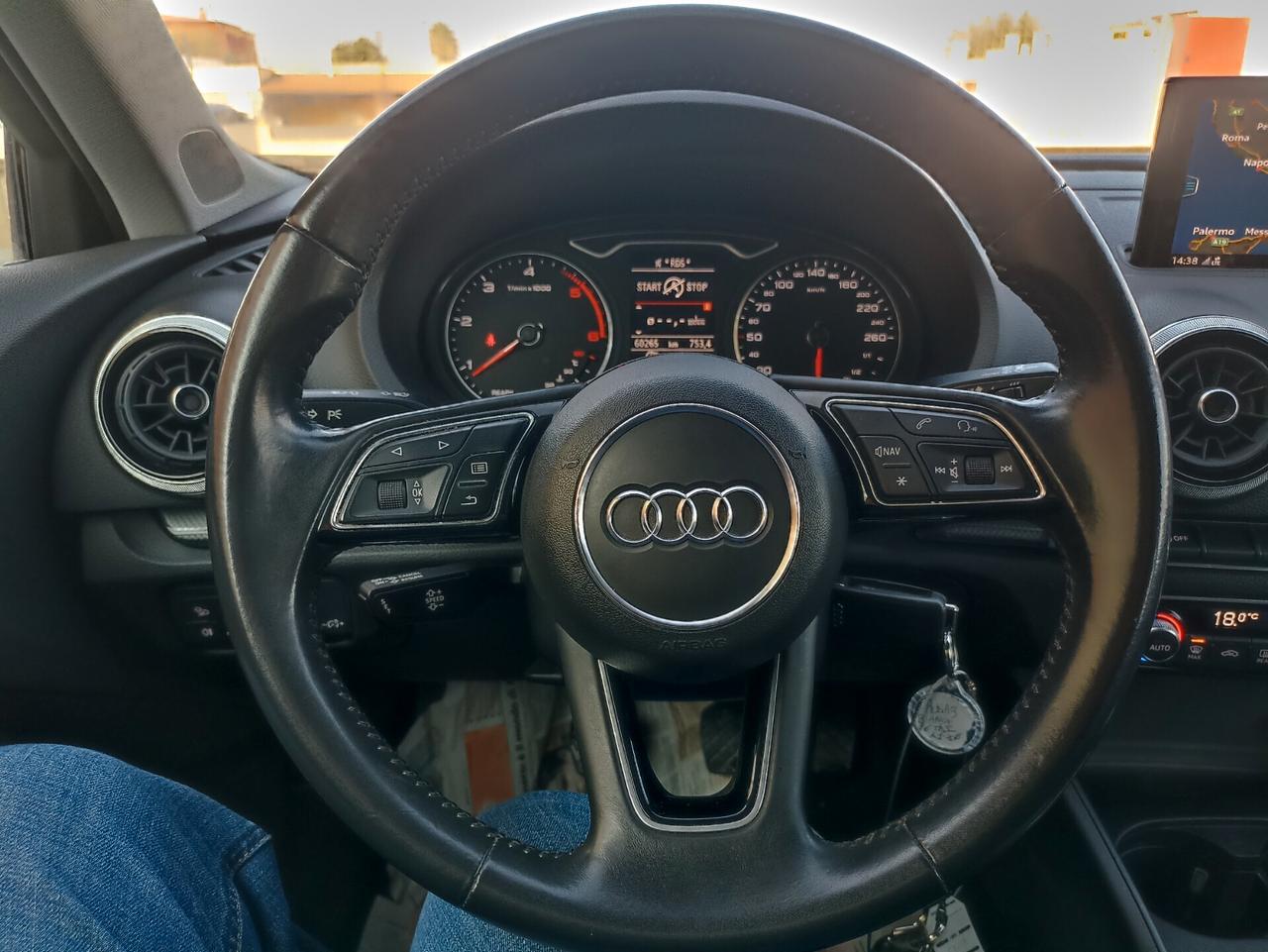 AUDI A3 30 SPORT 1.6 TDI 116cv 11/2018 KM60.000 1PRO LED/NAVI/