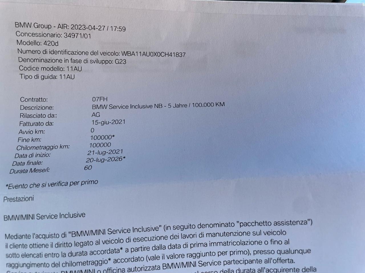 BMW 420d CABRIO M-SPORT MHEV 190cv