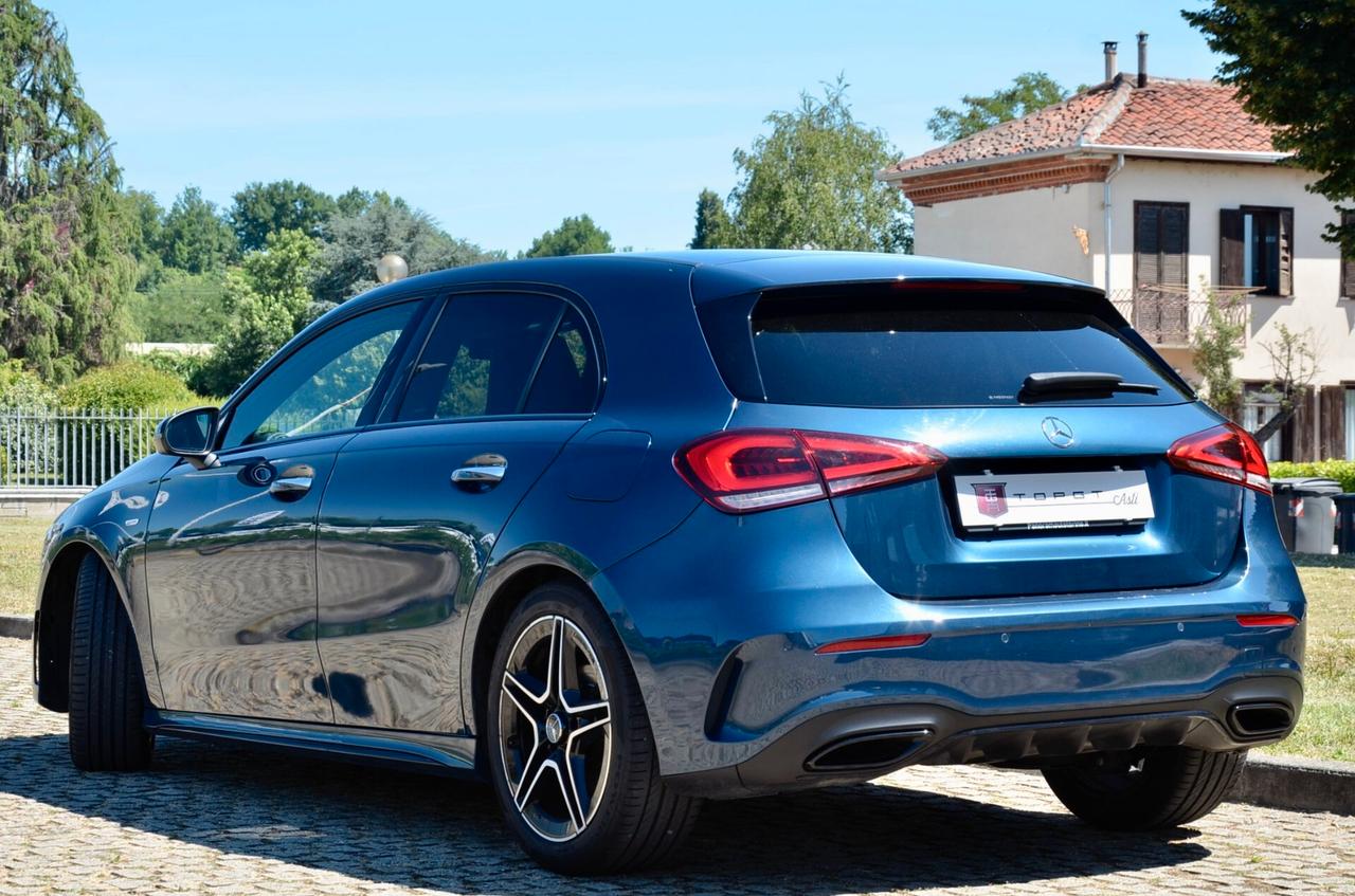 MERCEDES-BENZ A 180d PREMIUM AMG LINE NIGHT EDITION 116cv AUTO, EURO 6D, HI-FI PREMIUM, NIGHT PACK, FARI LED, APPLE ANDROID, LUCI 64 COLORI, RETROCAMERA, PERMUTE