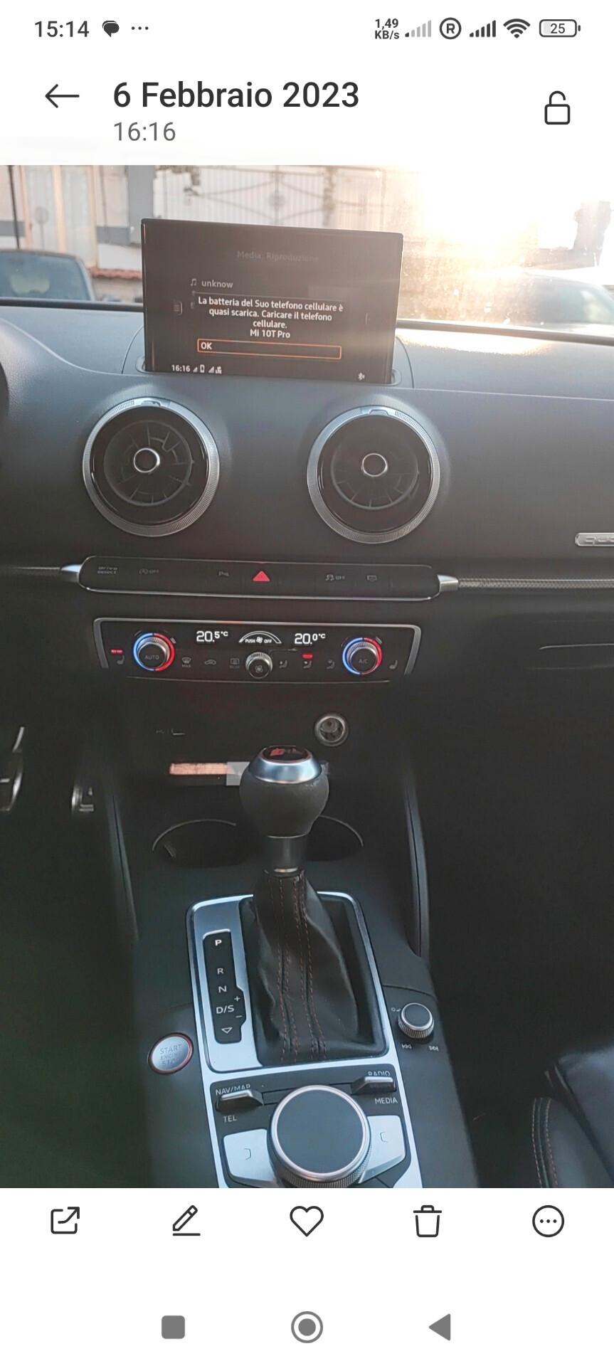 Audi A3 RS 3 SPB 400cvv 2.5 pochissimi km collezione