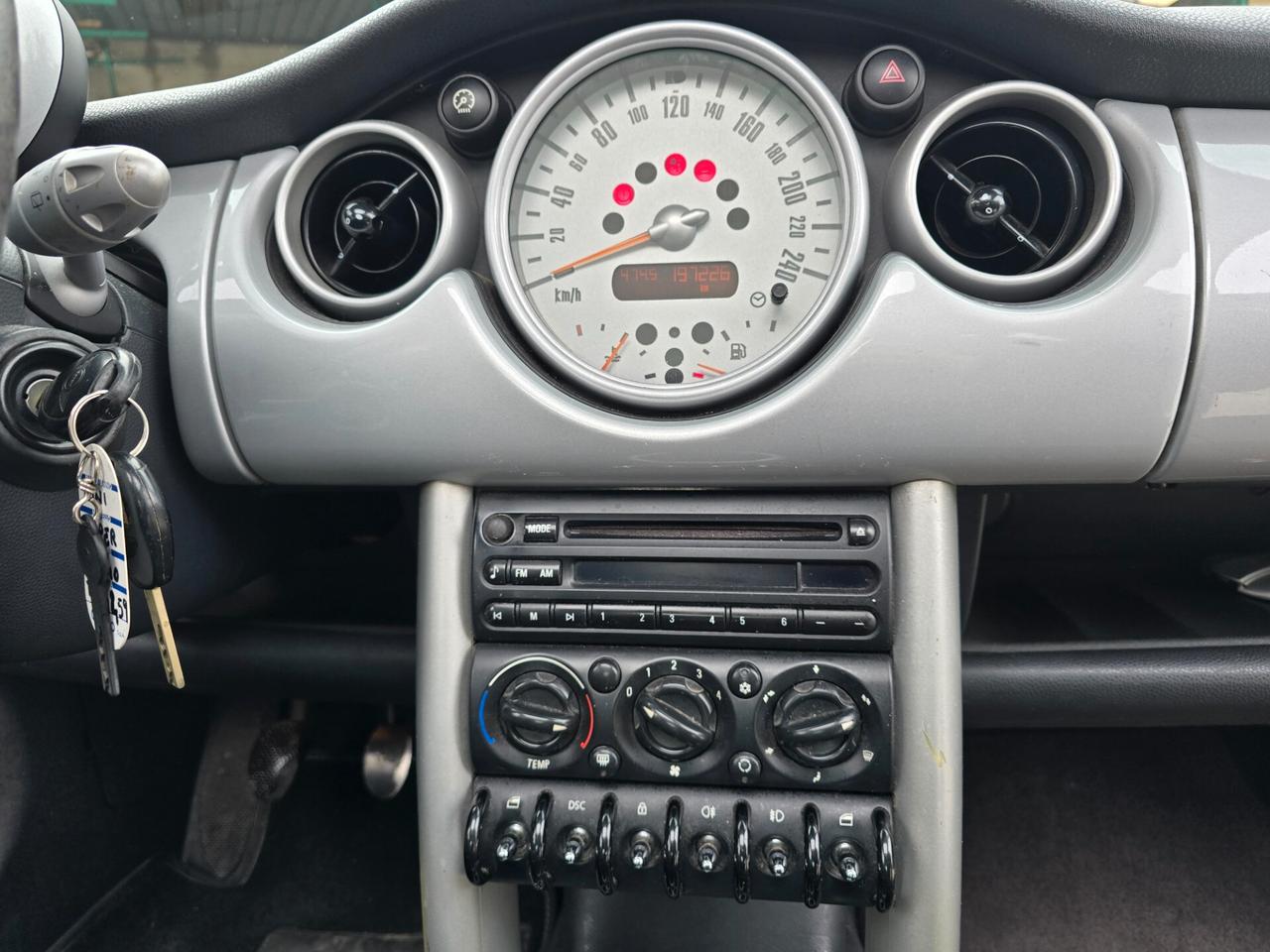 Mini cooper 1.6 benz 115cv full opt tetto apribile 2003