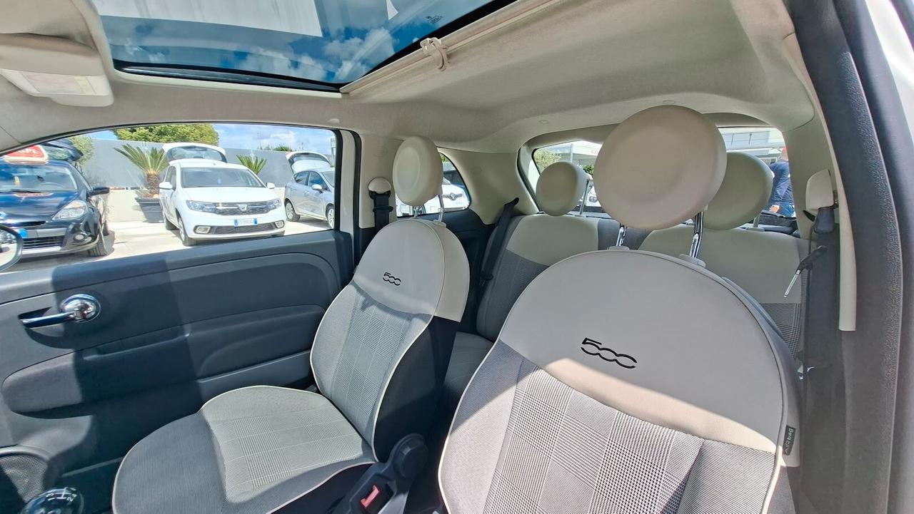 Fiat 500 1.2 Lounge 2015 con tetto panoramico