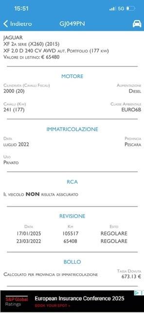 Jaguar XF 2.0 D 240 CV AWD aut. R-Sport