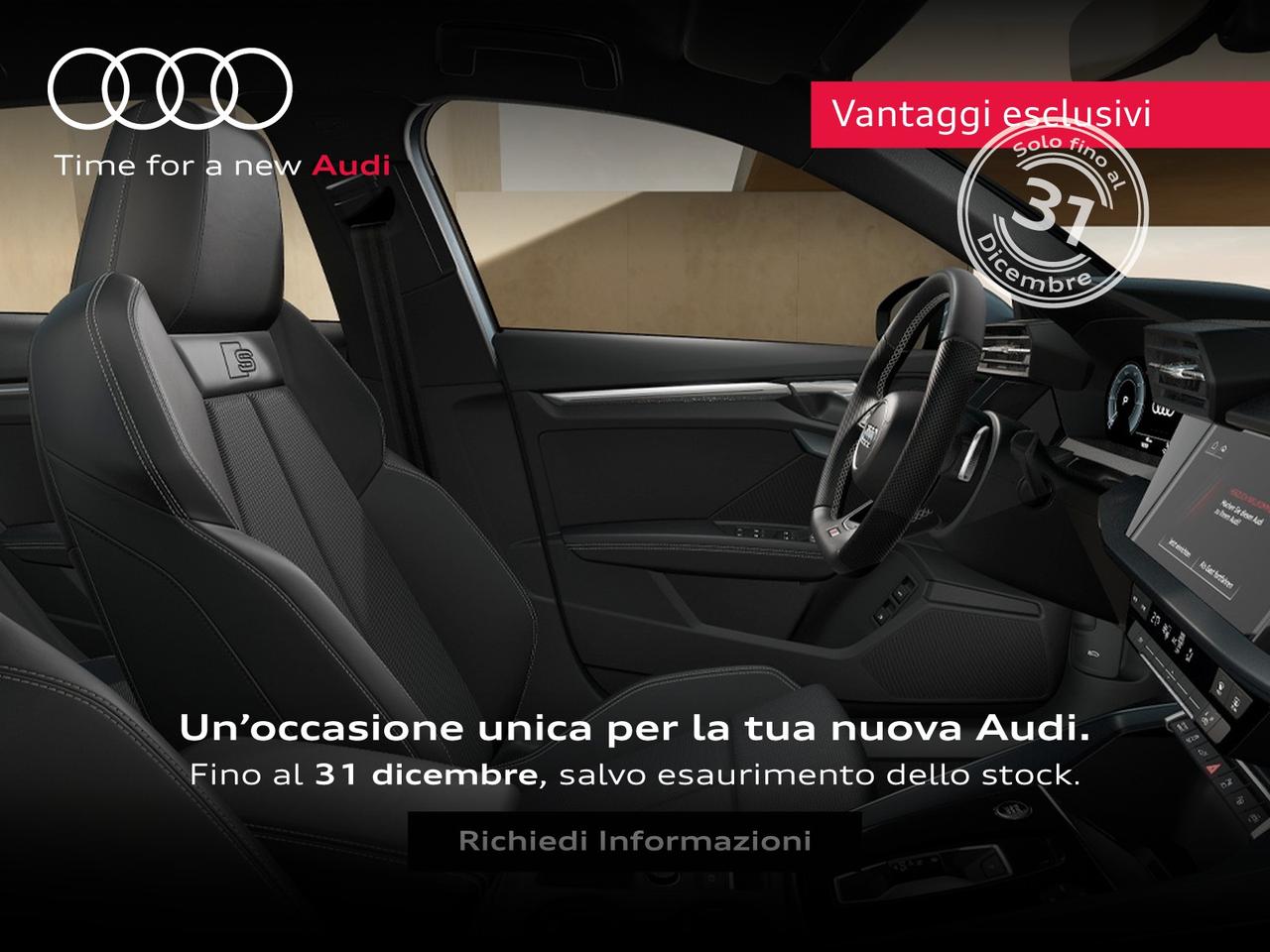 Audi A3 sportback 1.5 tfsi e business advanced 204cv s-tronic