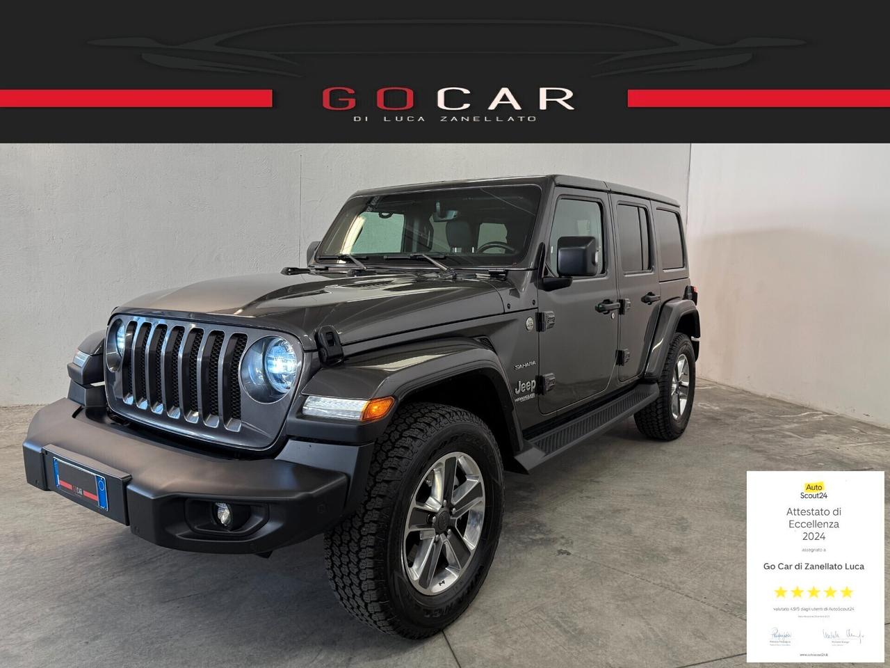 Jeep Wrangler Unlimited 2.0 Turbo Sahara UNICOPROPIETARIO