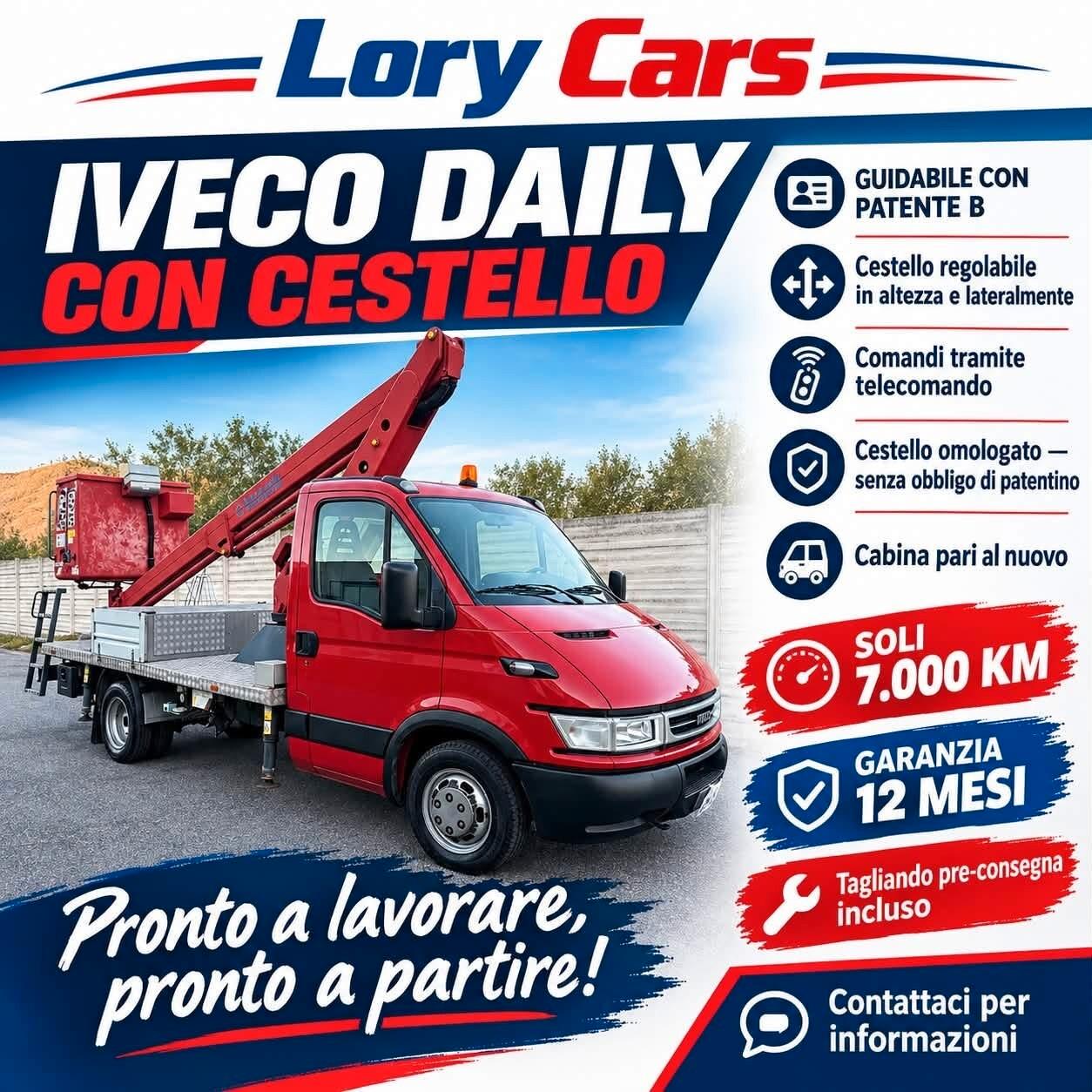 Iveco Daily 35 2.3 CON PIATTAFORMA E CESTELLO