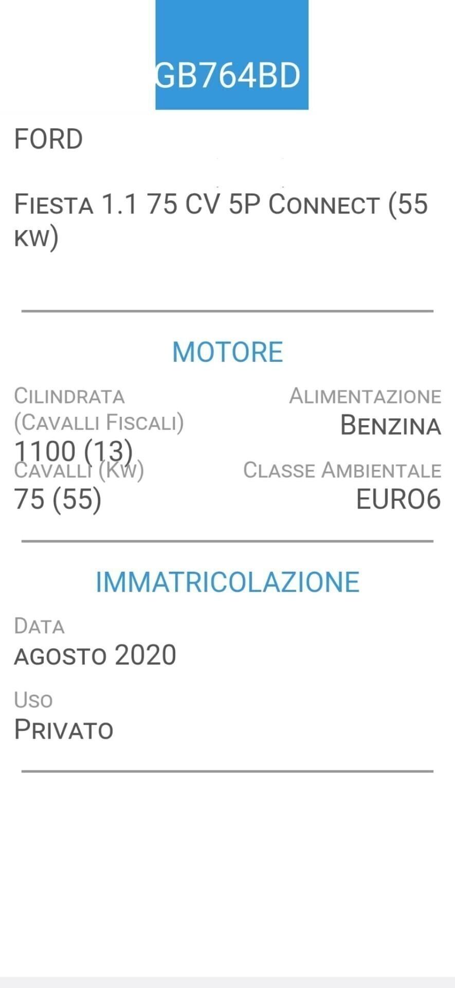 FORD FIESTA 1,1-FOTO REVISIONE-UNICA PROPRIETARIA