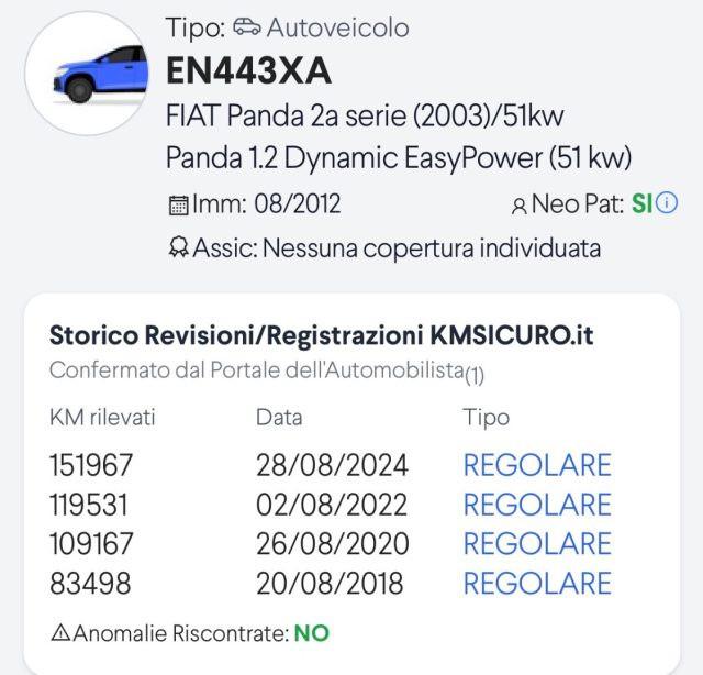 FIAT Panda 1.2 Dynamic EasyPower