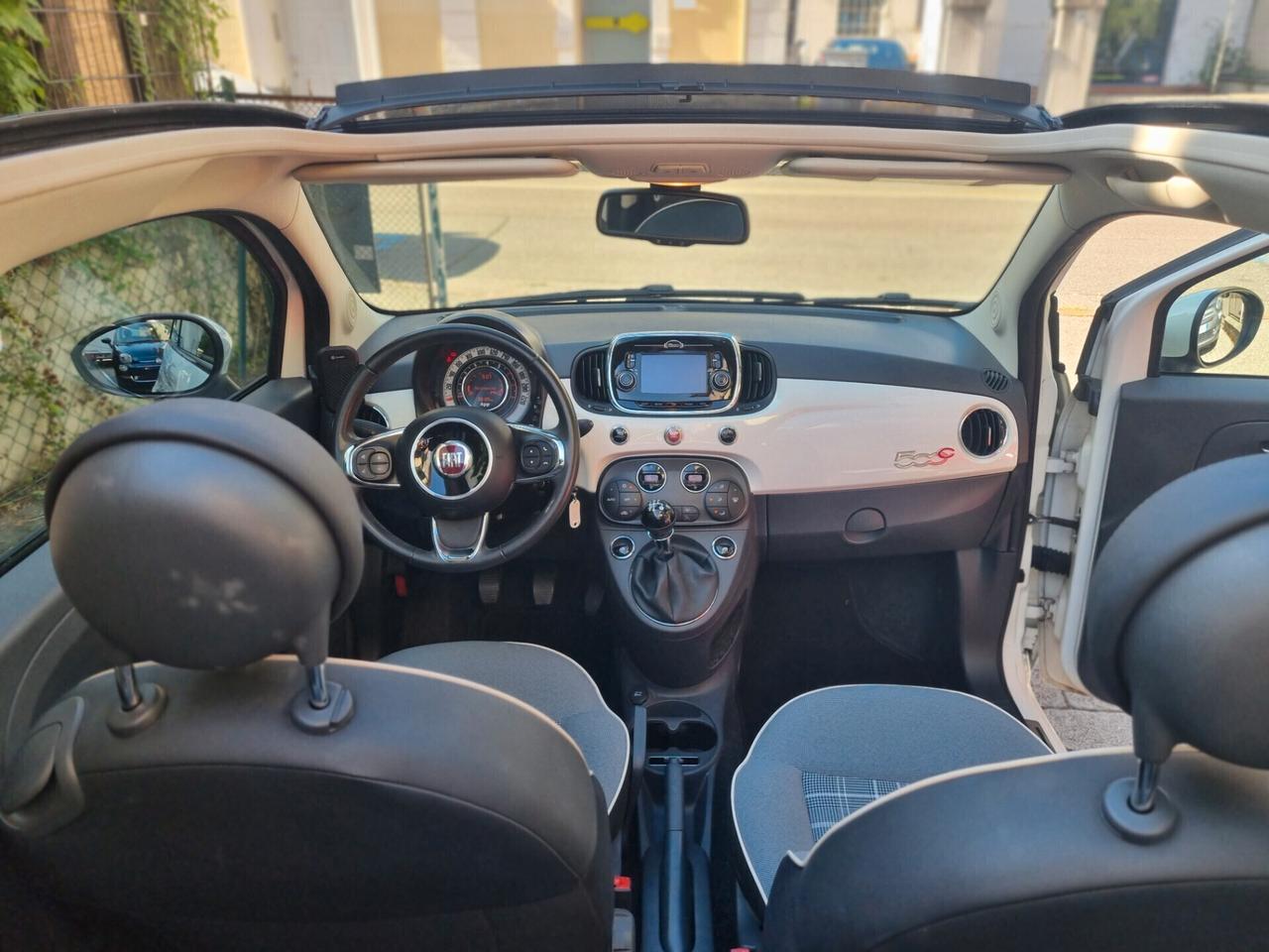 Fiat 500 lounge cabrio anno2016 km67000 neopat