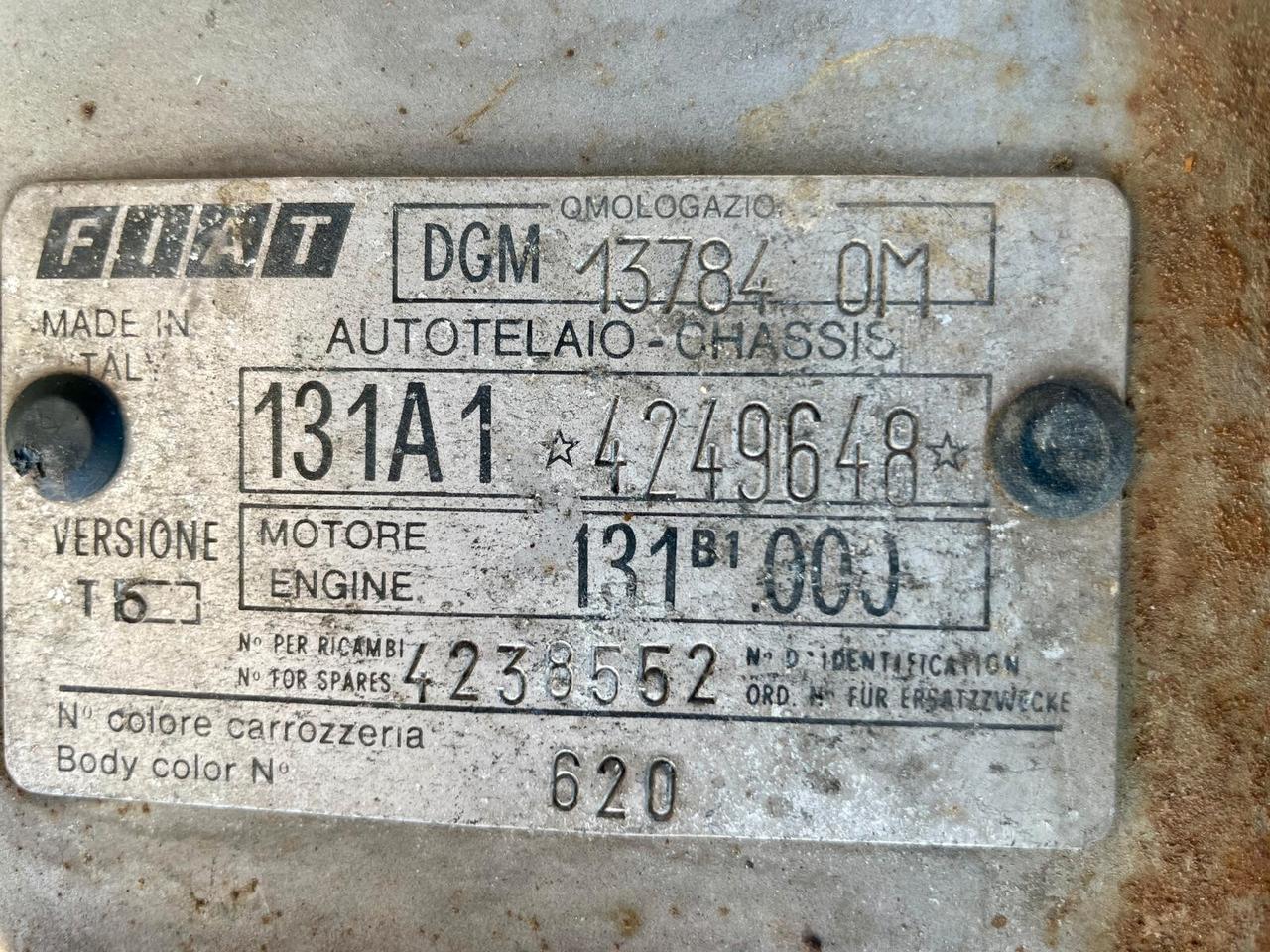 FIAT 131 1600/TC 4 porte - AUTOMATICA - CONSERVATA