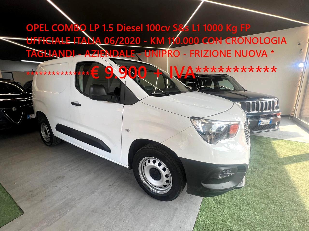 Opel COMBO LP 1.5 Diesel 100cv L1 1000 Kg CRONO TAGLIANDI