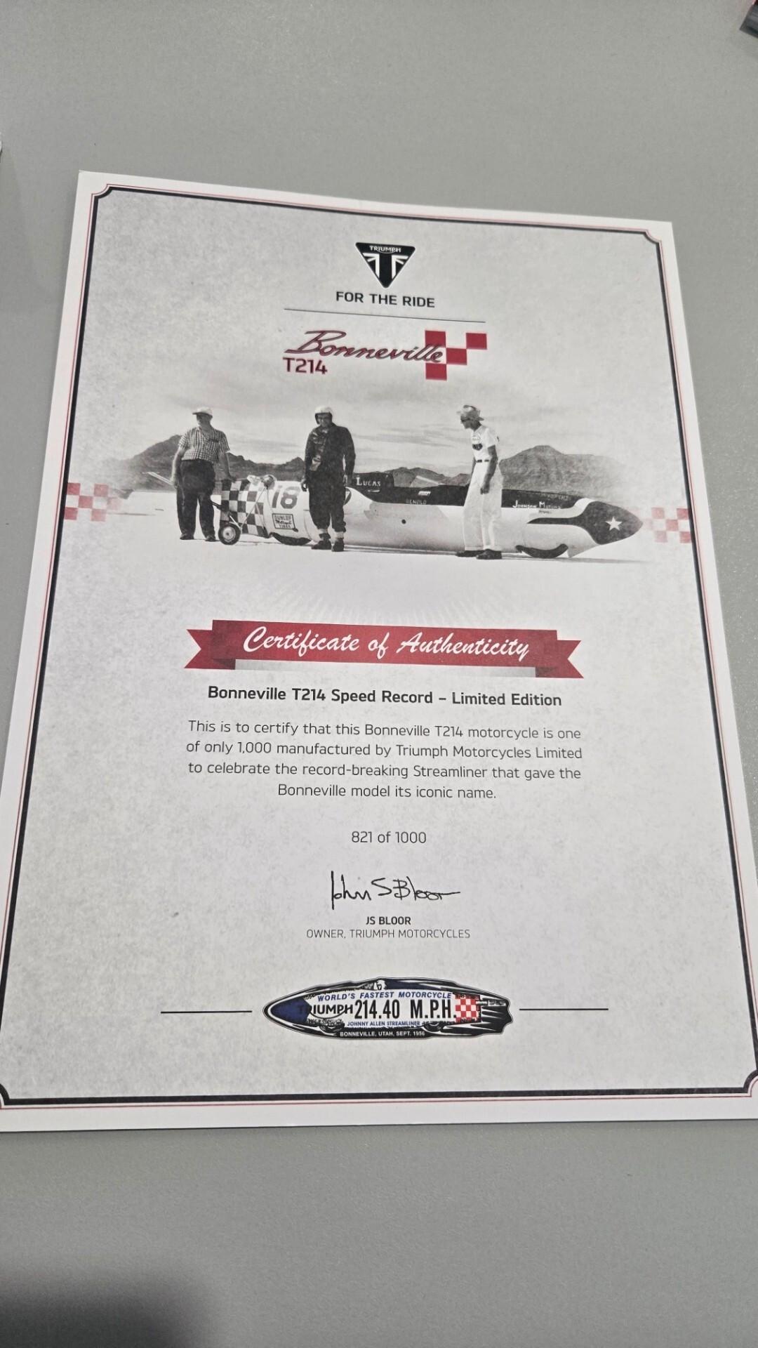 Triumph Bonneville T214 SPECIAL EDITION