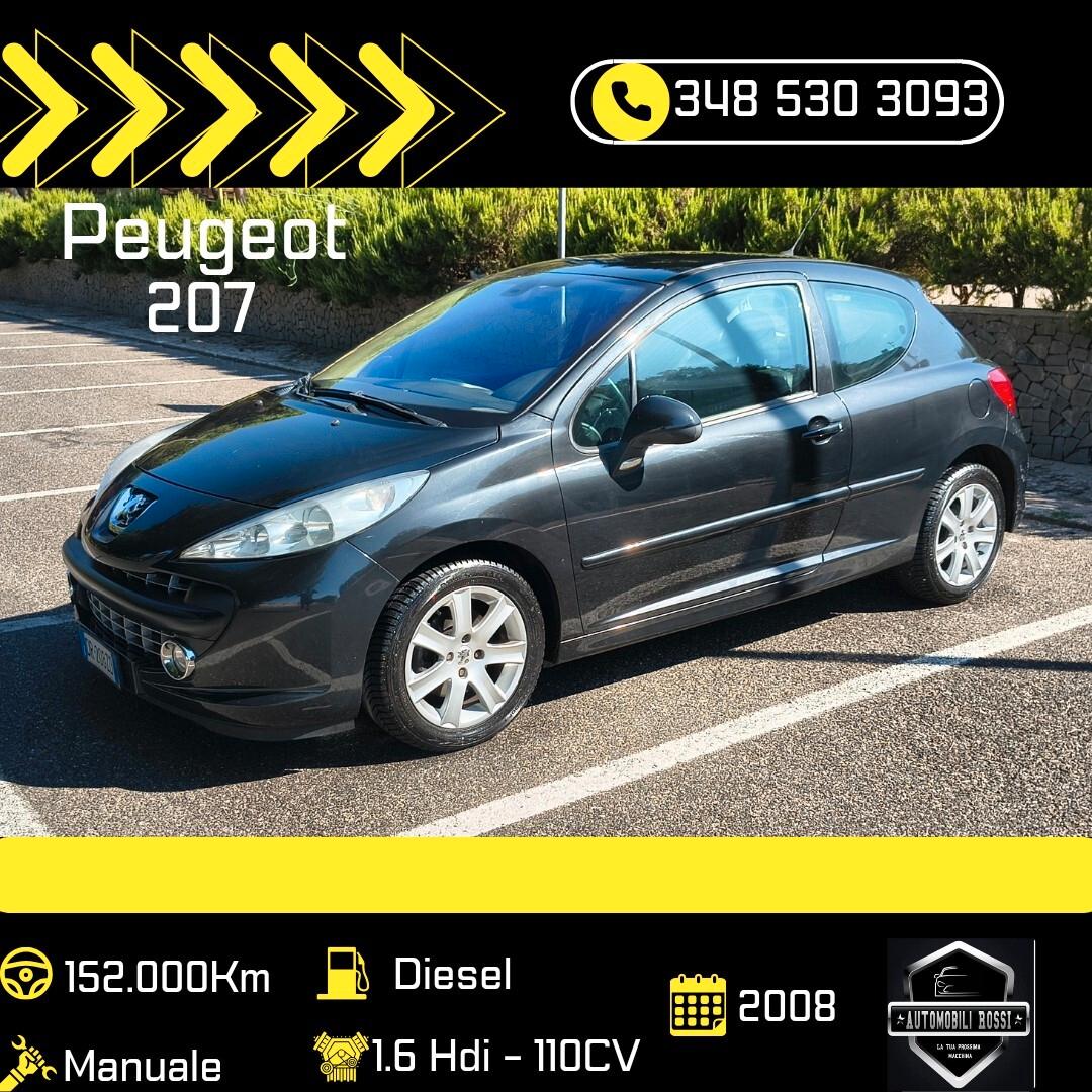 Peugeot 207 1.6 HDi 110CV 3p. XS