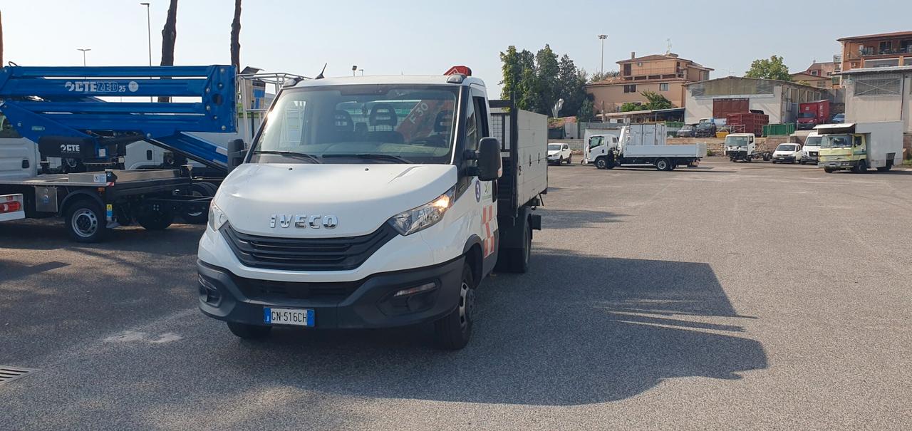 Iveco Daily C 14 cassone ribaltabile e gru Fassi