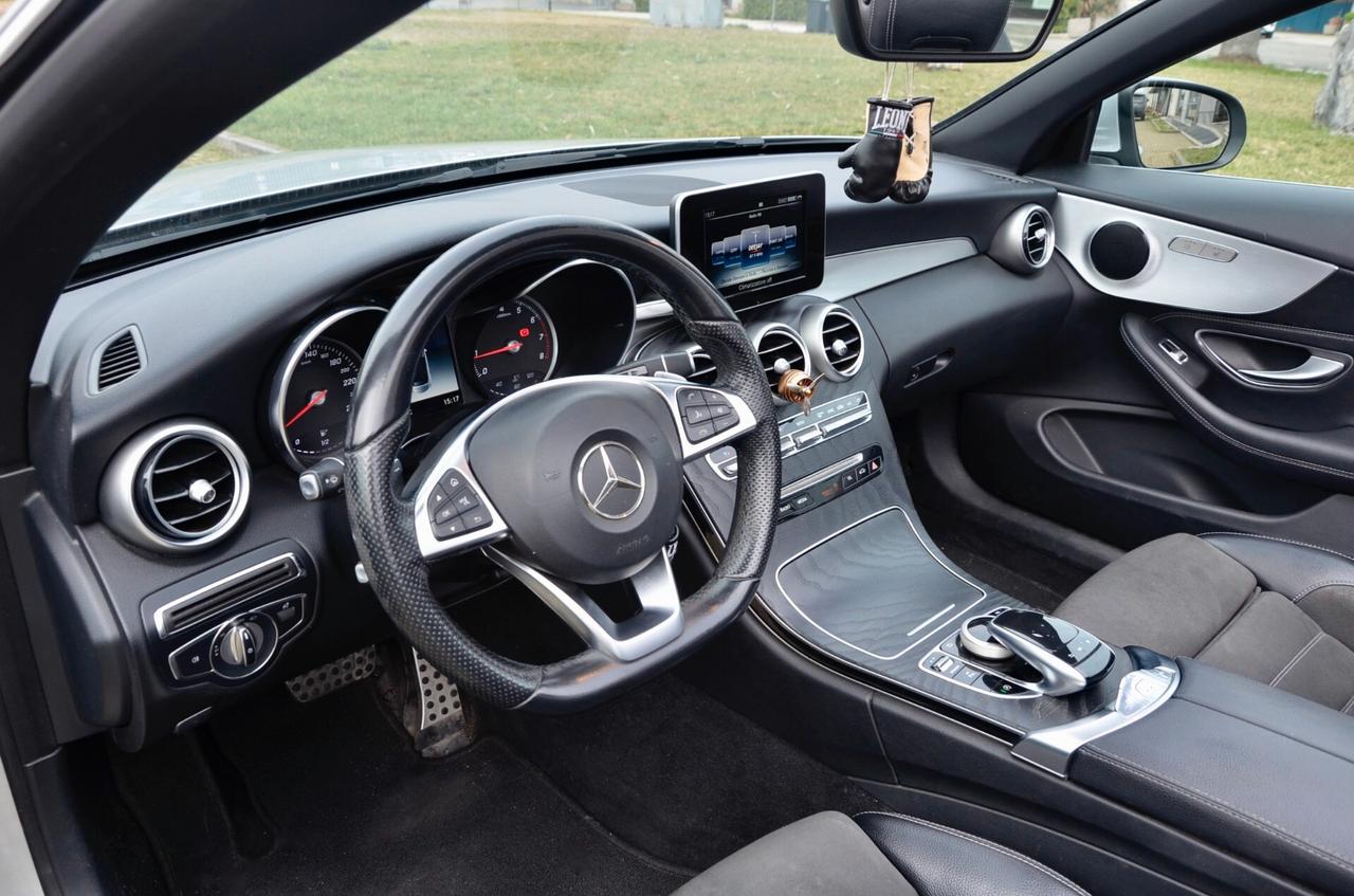 MERCEDES-BENZ CABRIO C 180 PREMIUM AMG 156cv AUTO, SERVICE MERCEDES, NAVI, FRANGIVENTO, PERMUTE