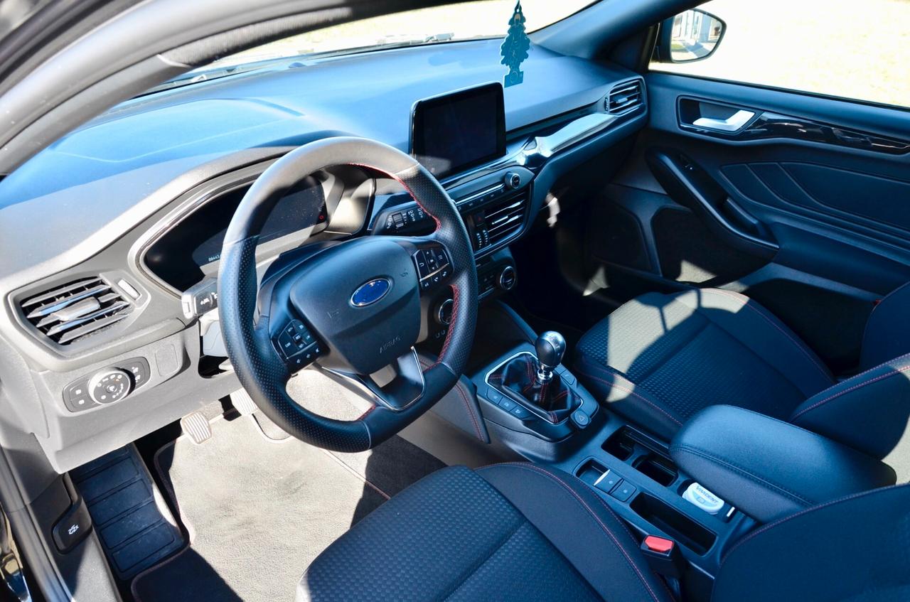 FORD FOCUS 1.0 ECOBOOST HYBRID ST-LINE X 155cv, UFF ITALIANA, SERVICE FORD, RETROCAMERA, APPLE ANDROID, PERMUTE