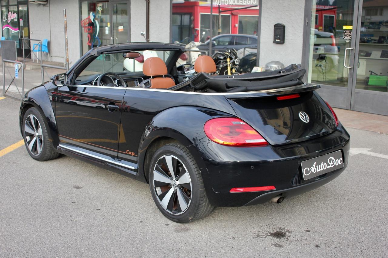 Volkswagen Maggiolino DSG CUP CABRIO 1.2 TSI BIXENON NAVY SEDILI RISC.