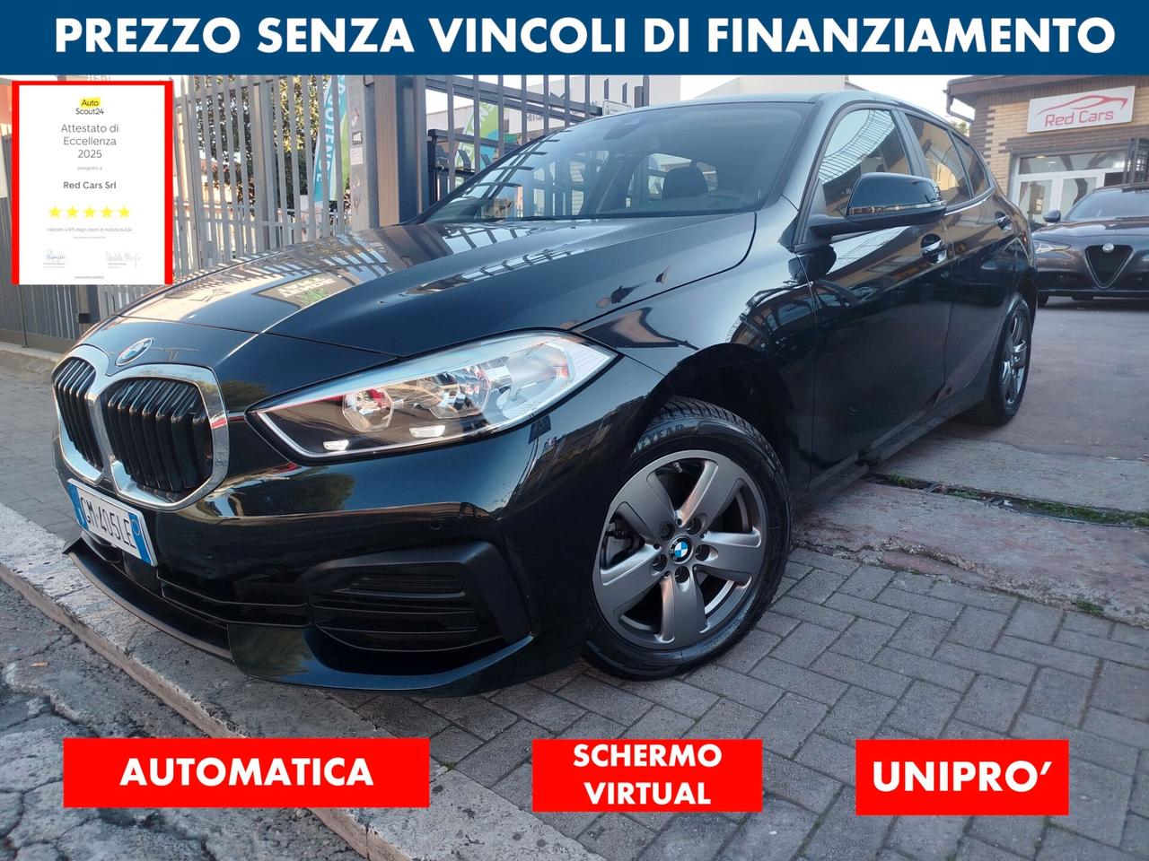 BMW 116d AUTOMATICO* PREZZO VERO * UNIPRO-KM CERTI-IVA DEDUCIBILE