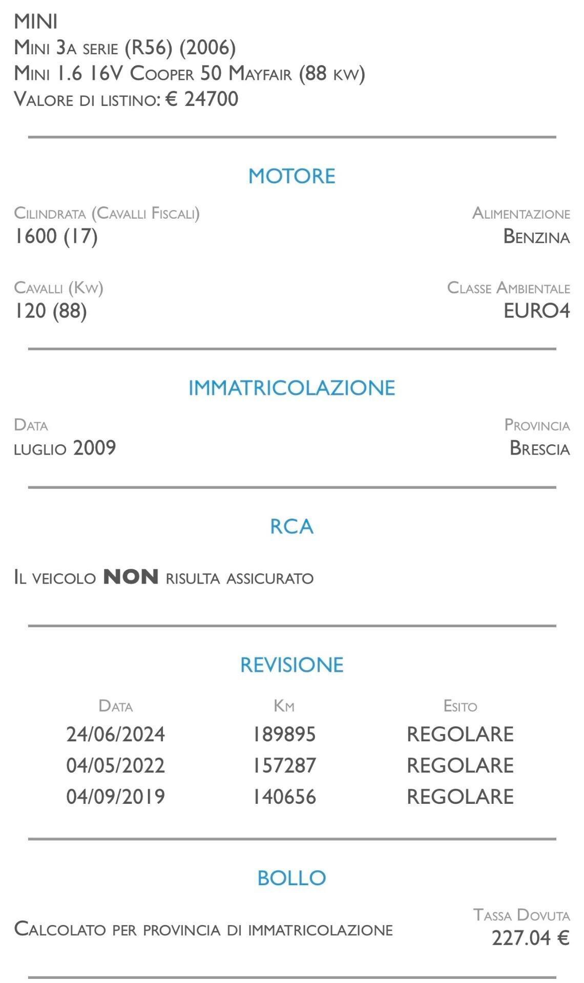 Mini 1.6 16V Cooper - CAMBIO AUTOMATICO