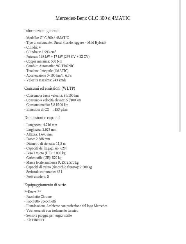 MERCEDES-BENZ GLC 300 d 4Matic Mild Hybrid AMG Line Premium Plus