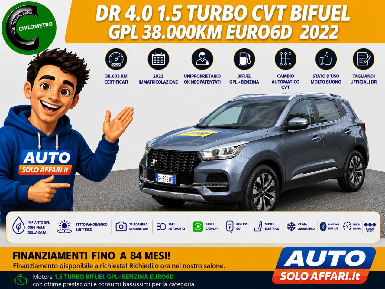 DR Motor DR 4.0 1.5 TURBO GPL 149CV DCT CAMBIO AUTOMATICO EU6D 38.000KM