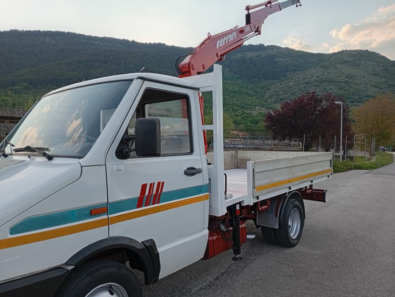 Iveco Daily 49-10 Gru e cassone fisso
