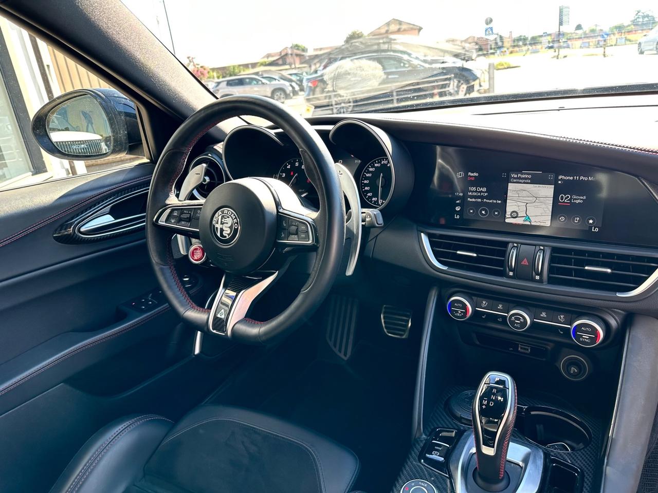 Alfa Romeo Giulia 2.9 t V6 Quadrifoglio 510cv Akrapovic - Dischi Carboceramici- Impianto Hartman & Kardon