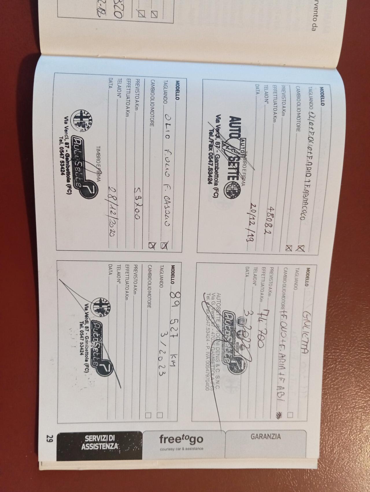 Alfa Romeo Giulietta 1.6 JTDm 120 CV RESTAYLING UNIPRO BEN TENUTA