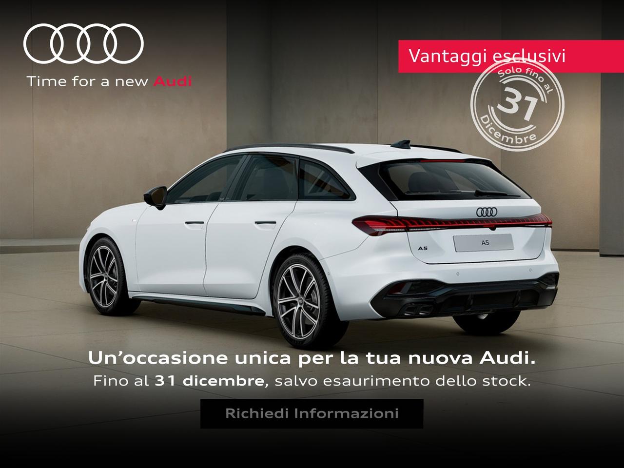 Audi A5 avant 2.0 tdi mhev+ s line edition 204cv s-tronic