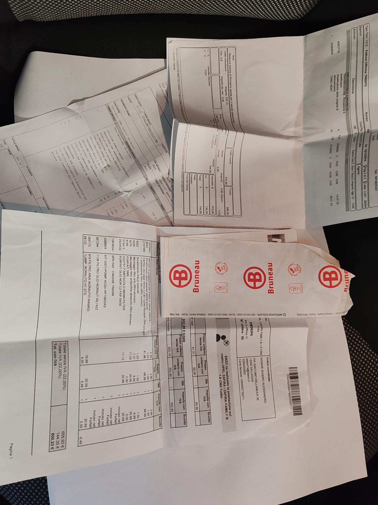 Opel Zafira 1.6 16V ecoM 150CV Turbo One