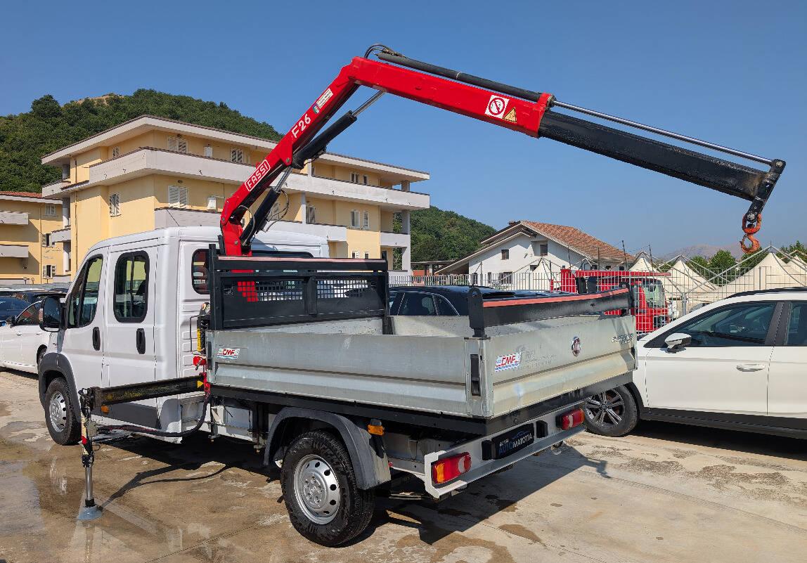 FIAT Ducato Maxi 35 LH1 2.3 mjt 130cv DOPPIA CABINA GRU FASSI