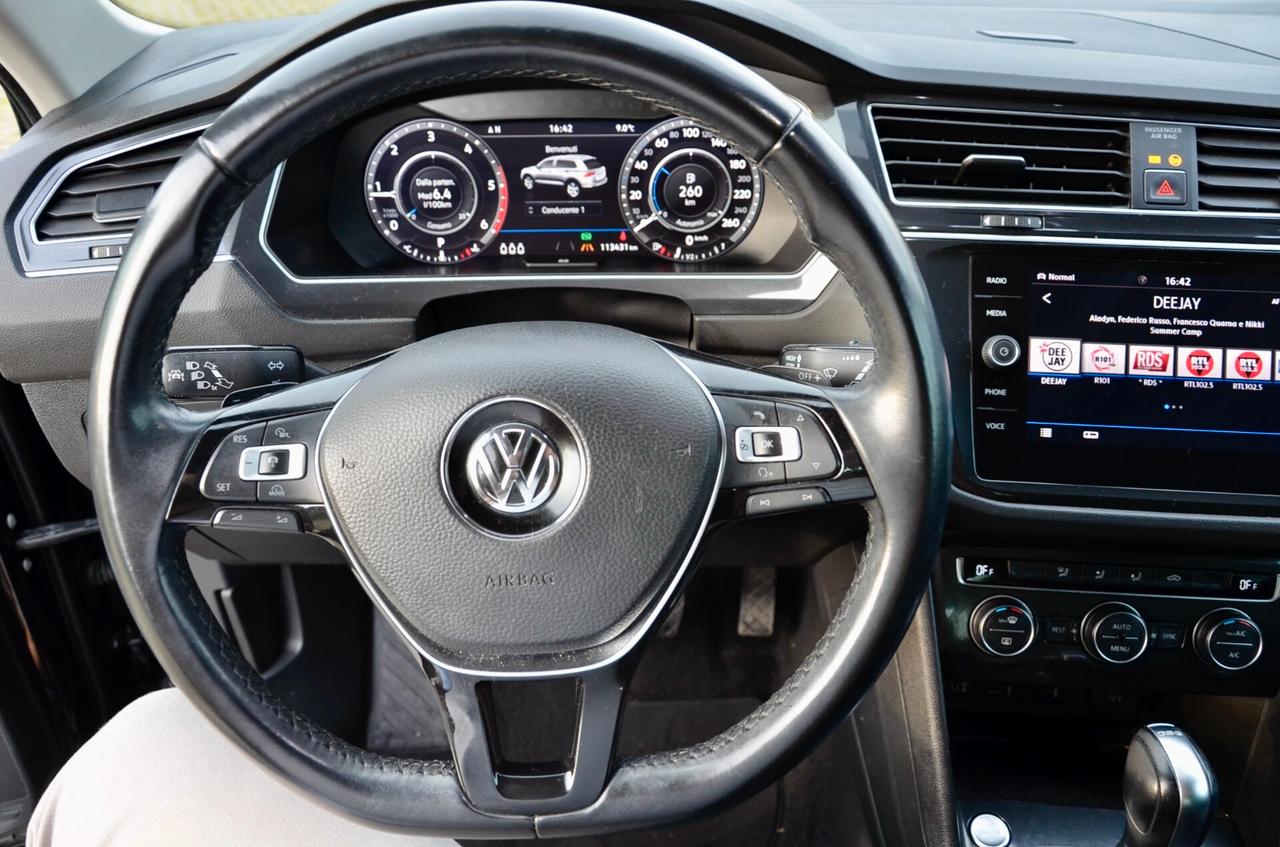 VOLKSWAGEN TIGUAN 2.0 TDI EXECUTIVE 150cv DSG, UNICOPROPRIETARIO, SERVICE VW, NAVI, RETROCAMERA, APPLE ANDROID, 18", PERMUTE
