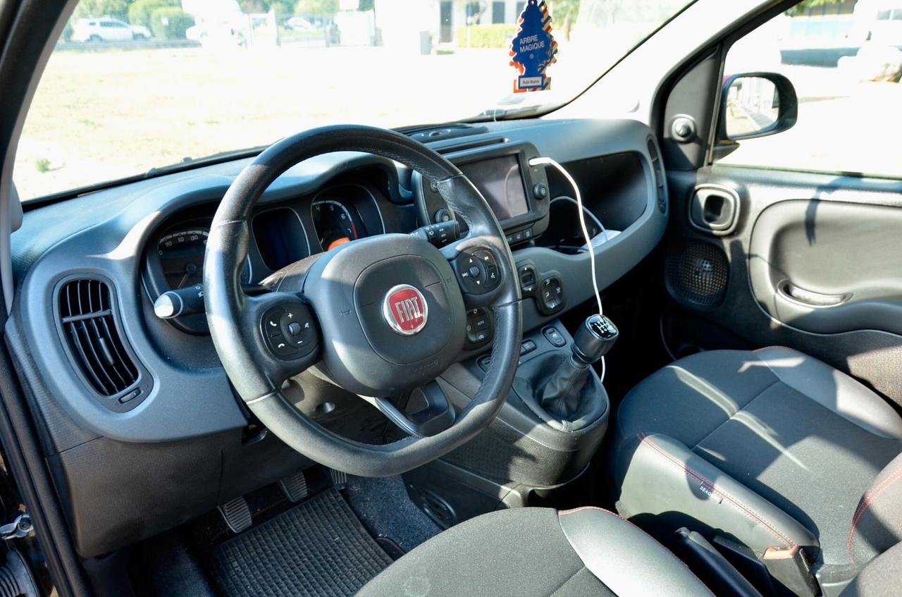 FIAT PANDA 1.0 FIREFLY 60cv MILD HYBRID CROSS, EURO 6D, APPLE - ANDROID, CLIMA AUTOMATICO, PERMUTE