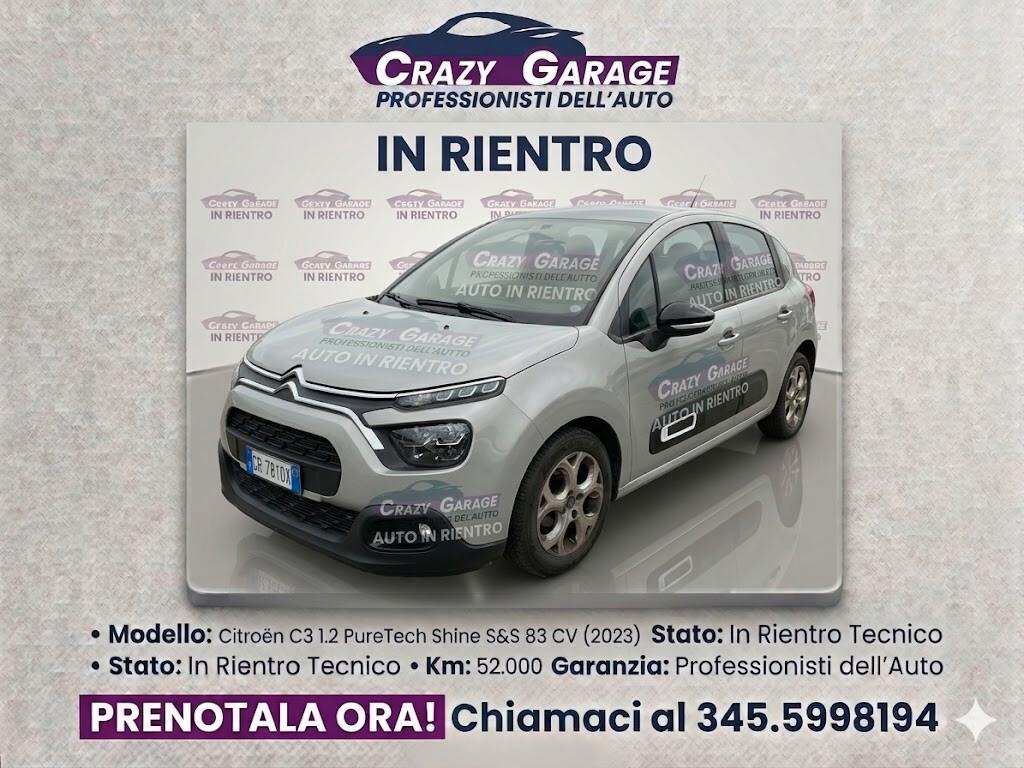 Citroen C3 PureTech 83 S&S Shine