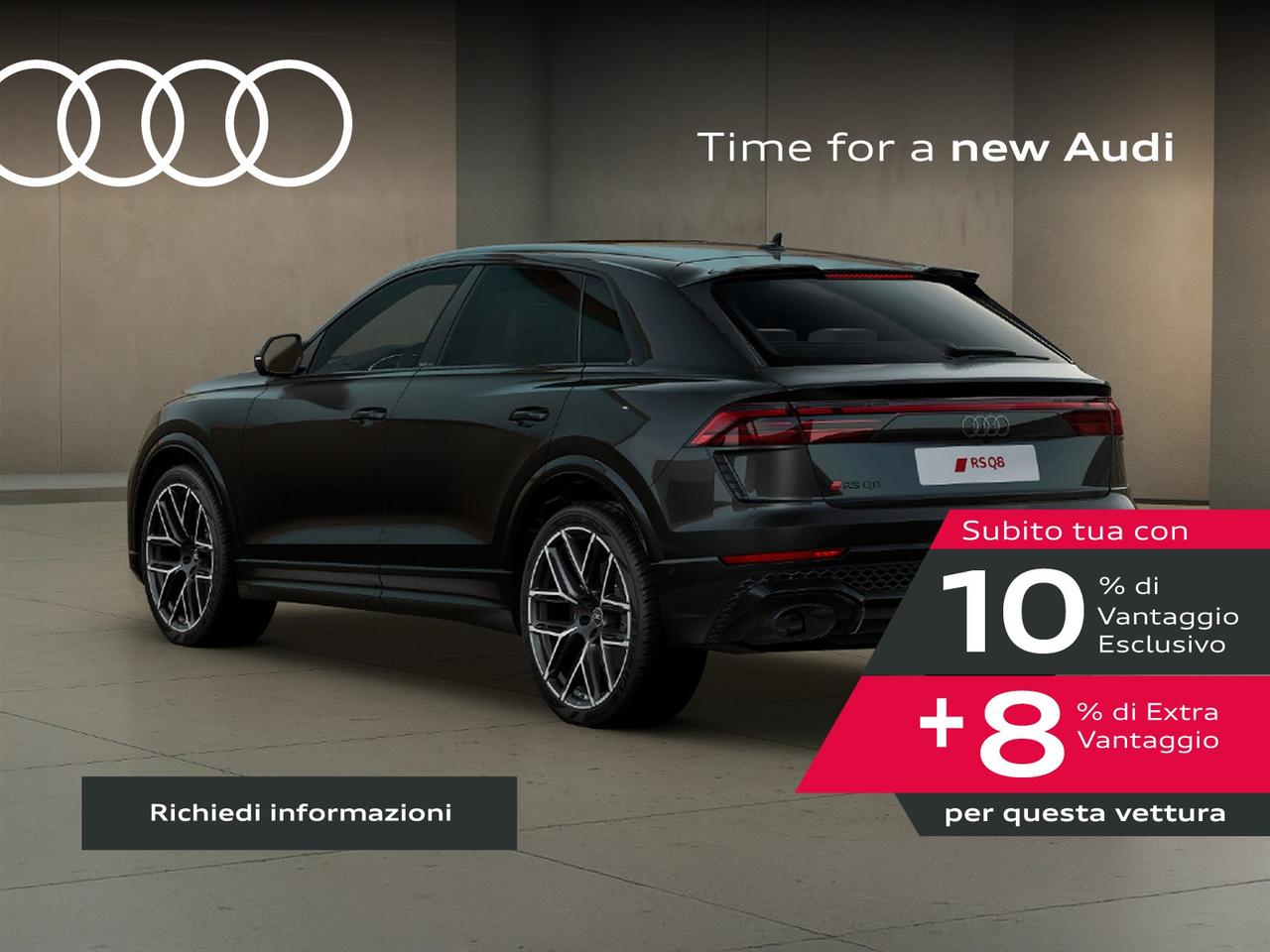 Audi RSQ8 rs 4.0 mhev 48v performance 640cv tiptronic