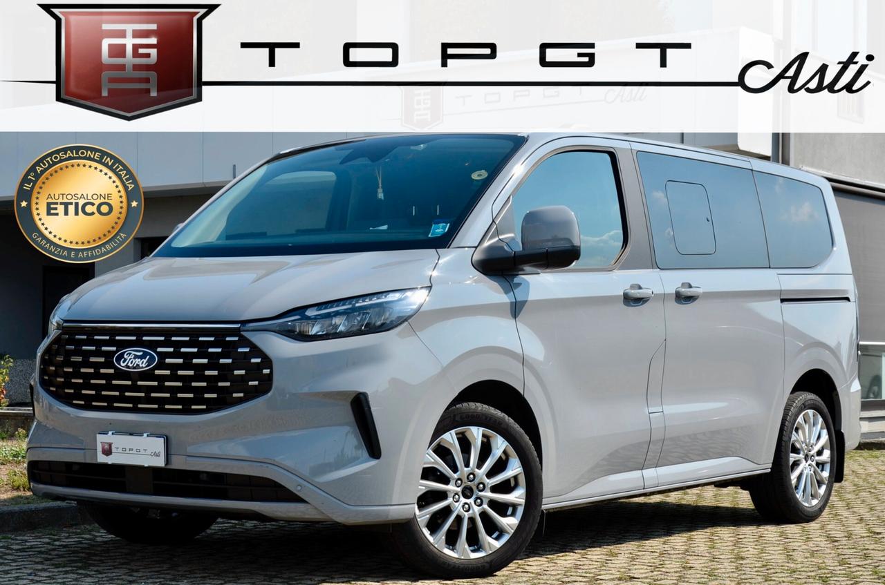 FORD TOURNEO CUSTOM 2.0 170cv AUTO 8 POSTI, IVA ESPOSTA, UNICOPROPRIETARIO, GARANZIA FORD 10/2026, UFF ITALIANA, SERVICE UFF FORD, EURO 6E, FULL LED, RETROCAMERA, PELLE, PERMUTE