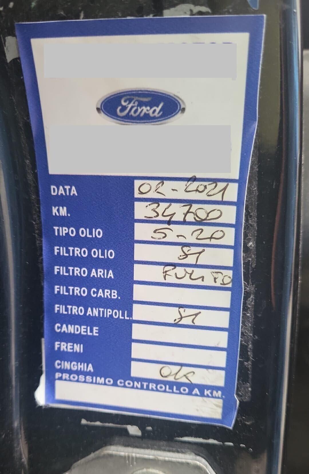 FORD Fiesta 1,2-CINTA DISTR NUOVA-EURO 6B-UNICA PR