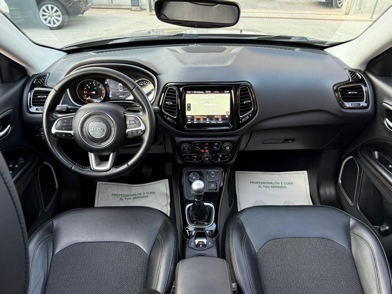 Jeep Compass 2.0MJT 4WD MANUALE-TETTO-CAMERA-PELLE-NAVI