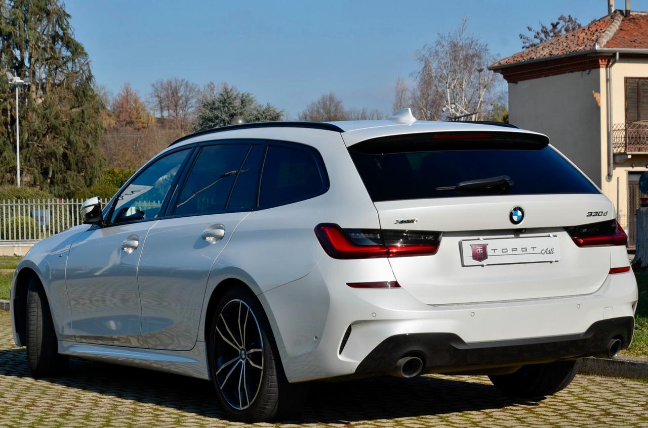 BMW 330d TOURING XDRIVE MSPORT 265cv AUTO, GARANZIA BMW, UFF ITALIANA, SERVICE BMW, EURO 6D, M BRAKES, FARI LED, RETROCAMERA 360°, PELLE, 19", PERMUTE