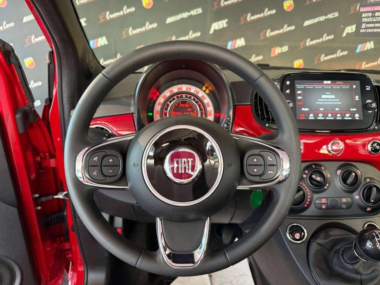 Fiat 500C 1.0 Hybrid Red