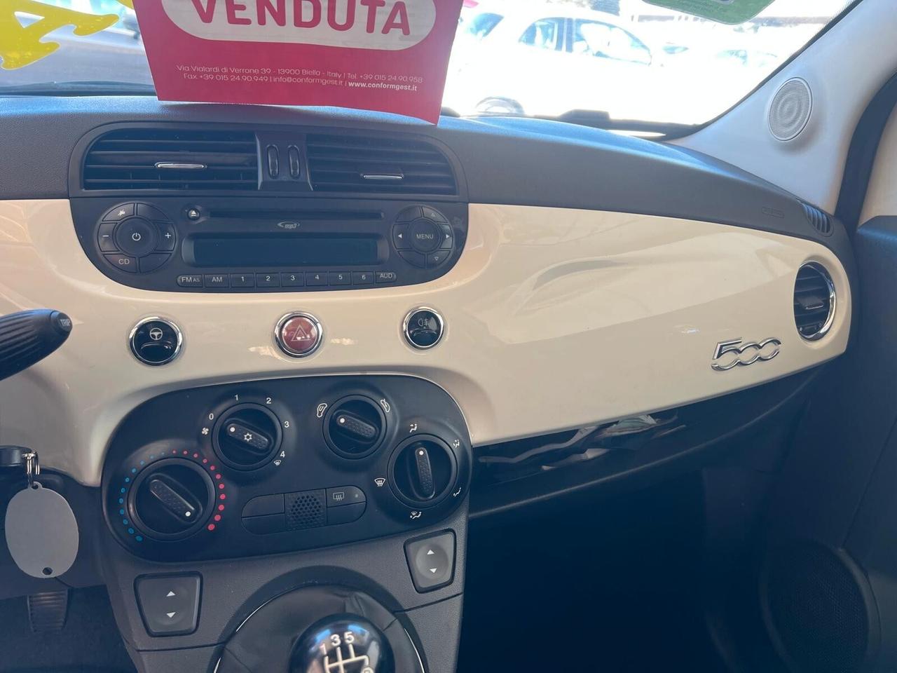 FIAT 500 1.2 BENZINA 70CV LOUNGE