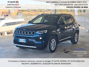 Jeep Compass 1.3 190CV PHEV LIMITED 2022 - PARI AL NUOVO
