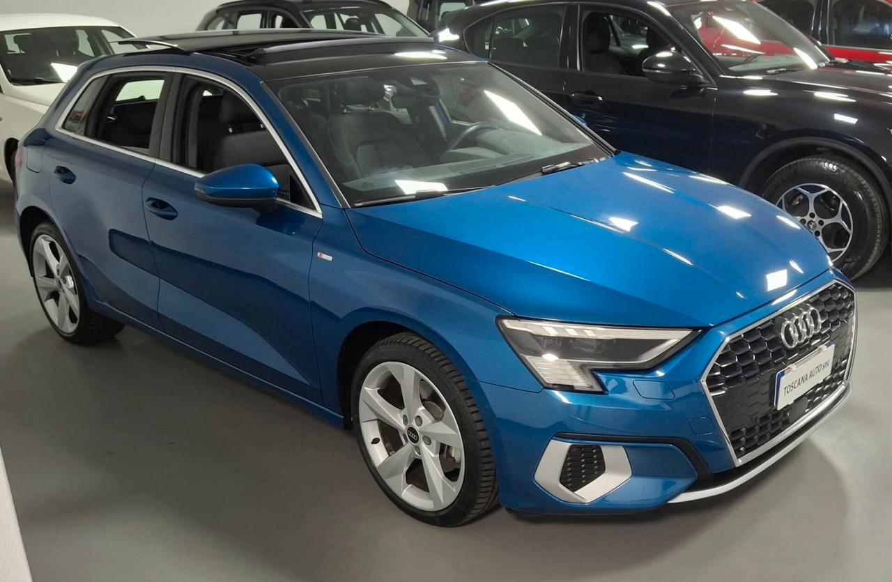 Audi A3 SPB 35 TFSI S tronic line edition tetto panoramico