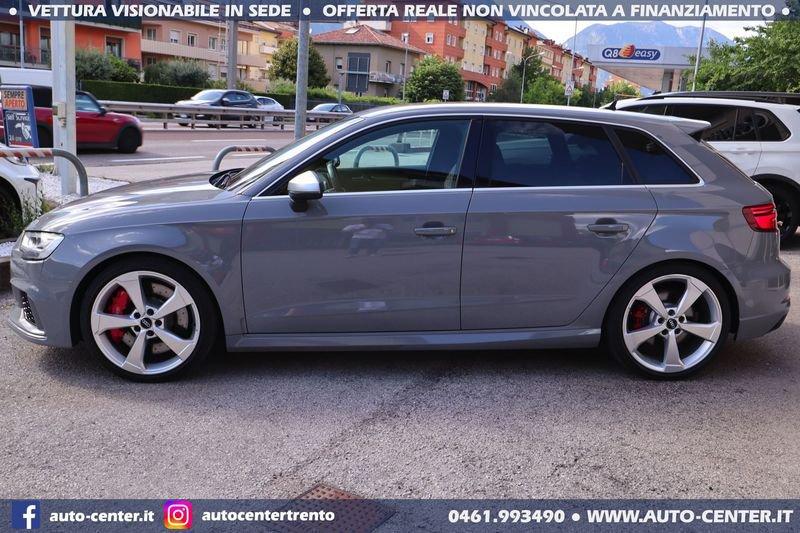 Audi A3 RS3 SPB 2.5 quattro Stronic GRIGIO NARDO'