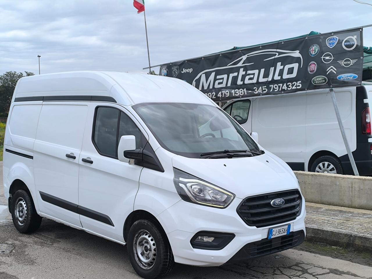 FORD TRANSIT CUSTOM 2.0 DIESEL 130cv L1H2 TETTO ALTO KM 86.000 LED/NAV/RETROCAMERA
