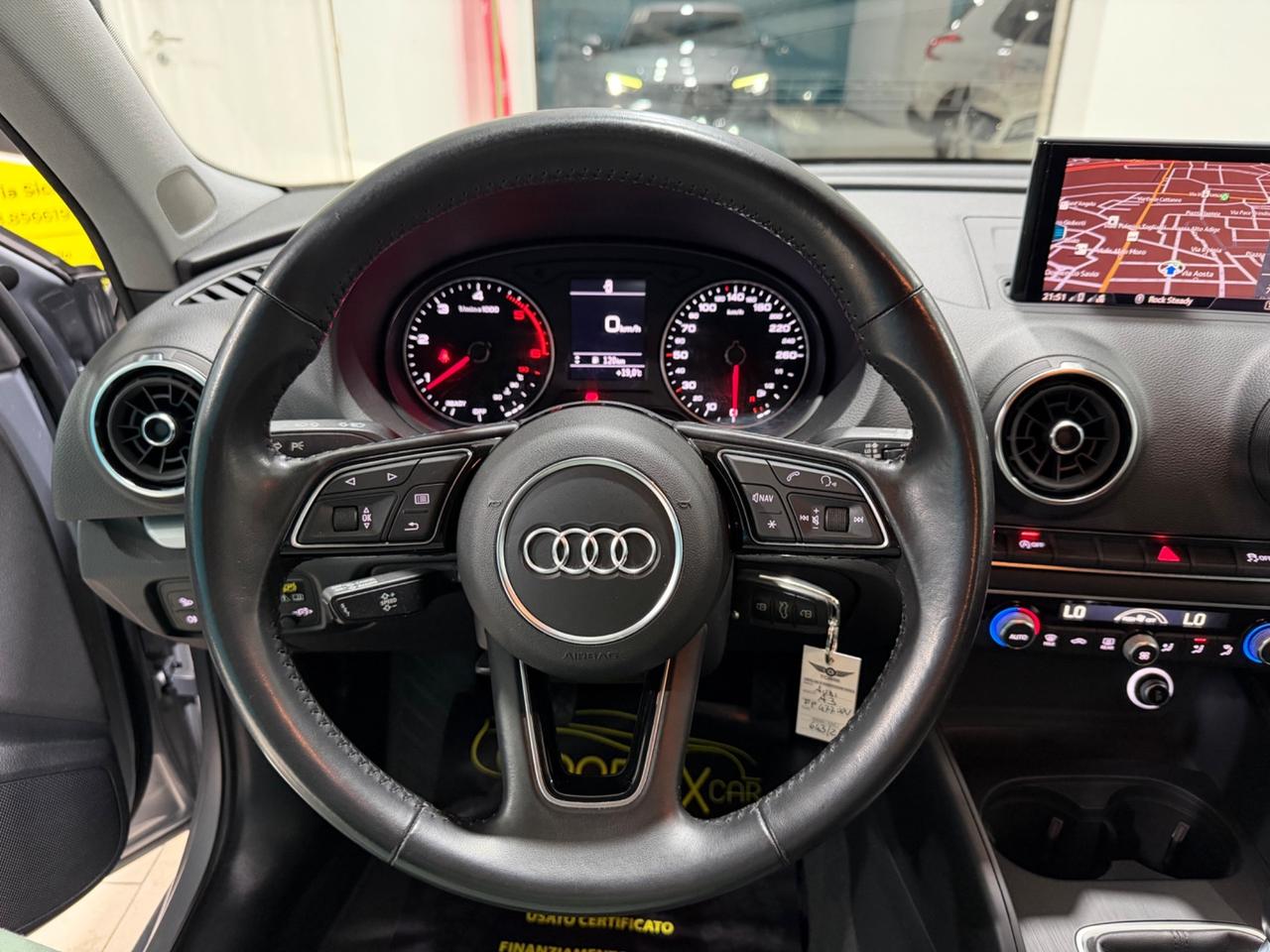 AUDI A3 2018 1.6 DIESEL 116CV *MANUALE *UNICOPROPRIETARIO
