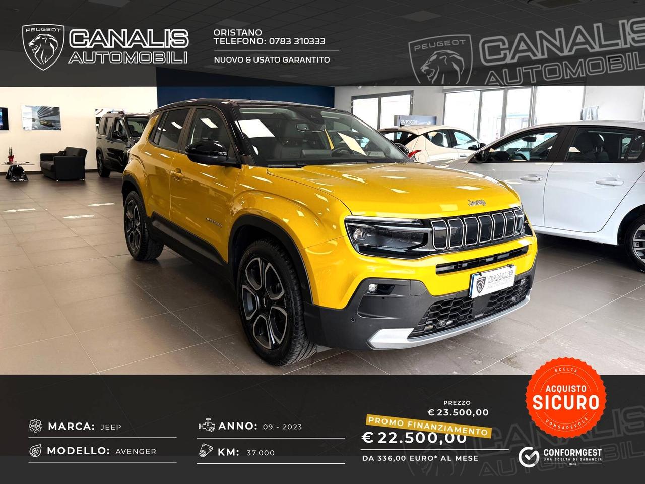 Jeep Avenger 1.2 Turbo 100 CV Summit - 2023 - AZIENDALE