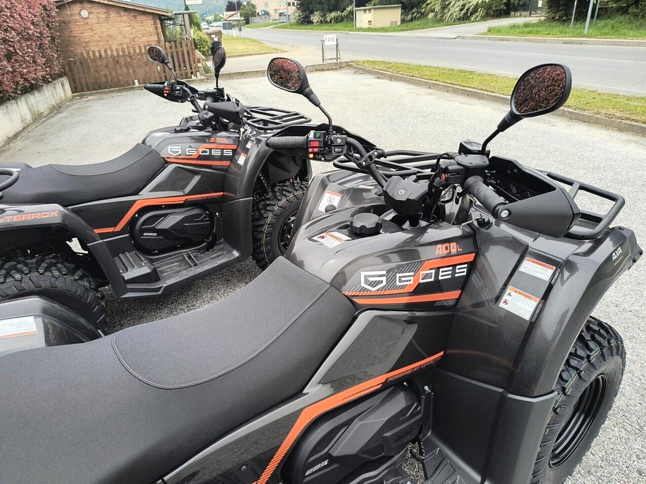 QUAD AGRICOLO TARGA GIALLA GOES 400 4X4 CON RIDOTTE