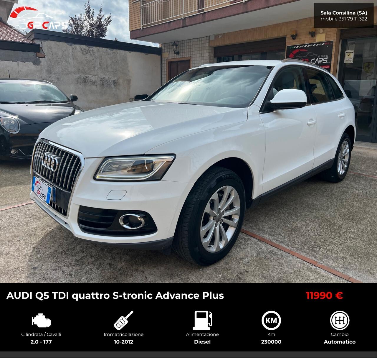 Audi Q5 2.0 TDI 177CV quattro S tronic Advanced Plus GARANZIA